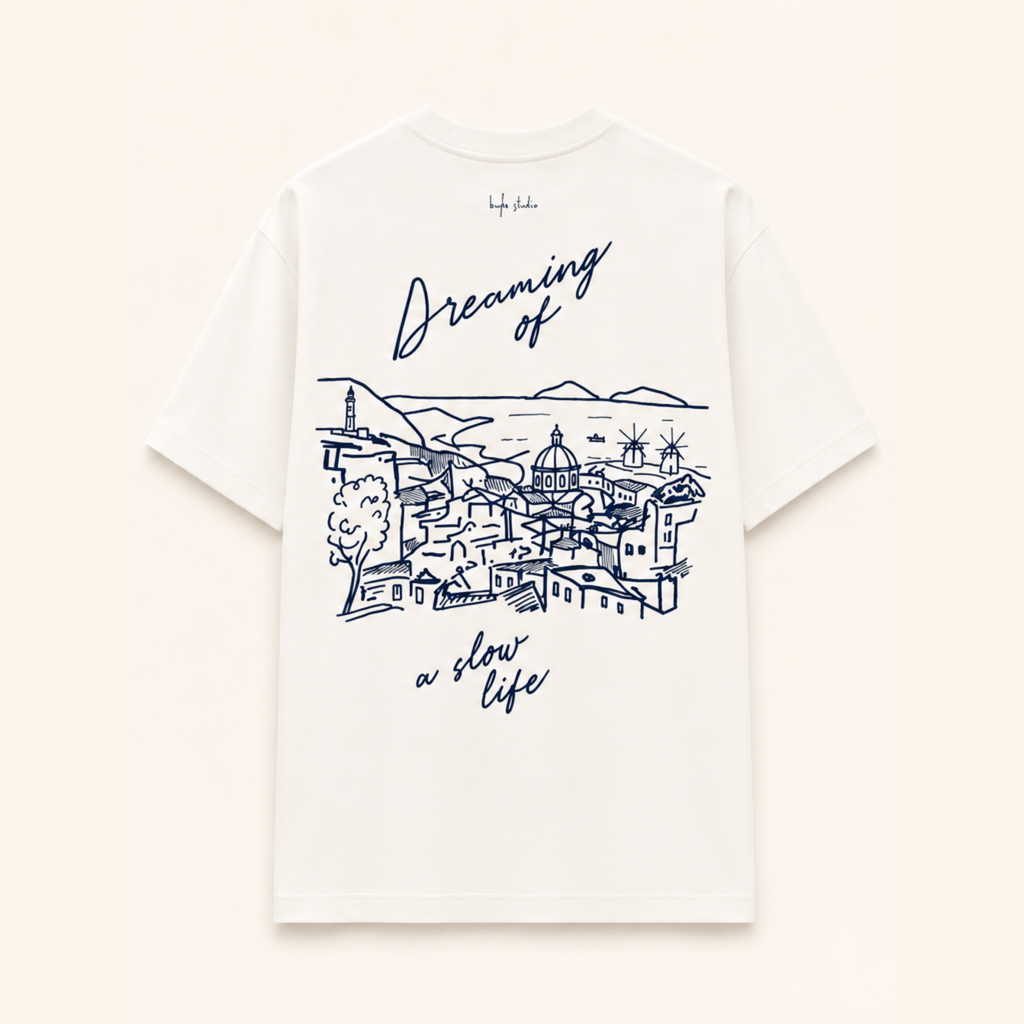 Island Dream, Oversize Baskılı Tişört
