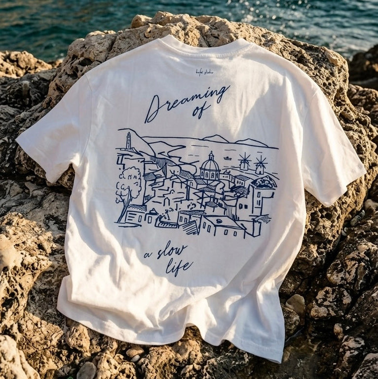Island Dream, Oversize Baskılı Tişört